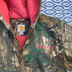 Camo/Pink Carhartt Jacket